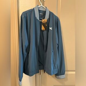 Blue Diadora Full zip jacket, Size M